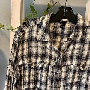 Plaid flannel shirt